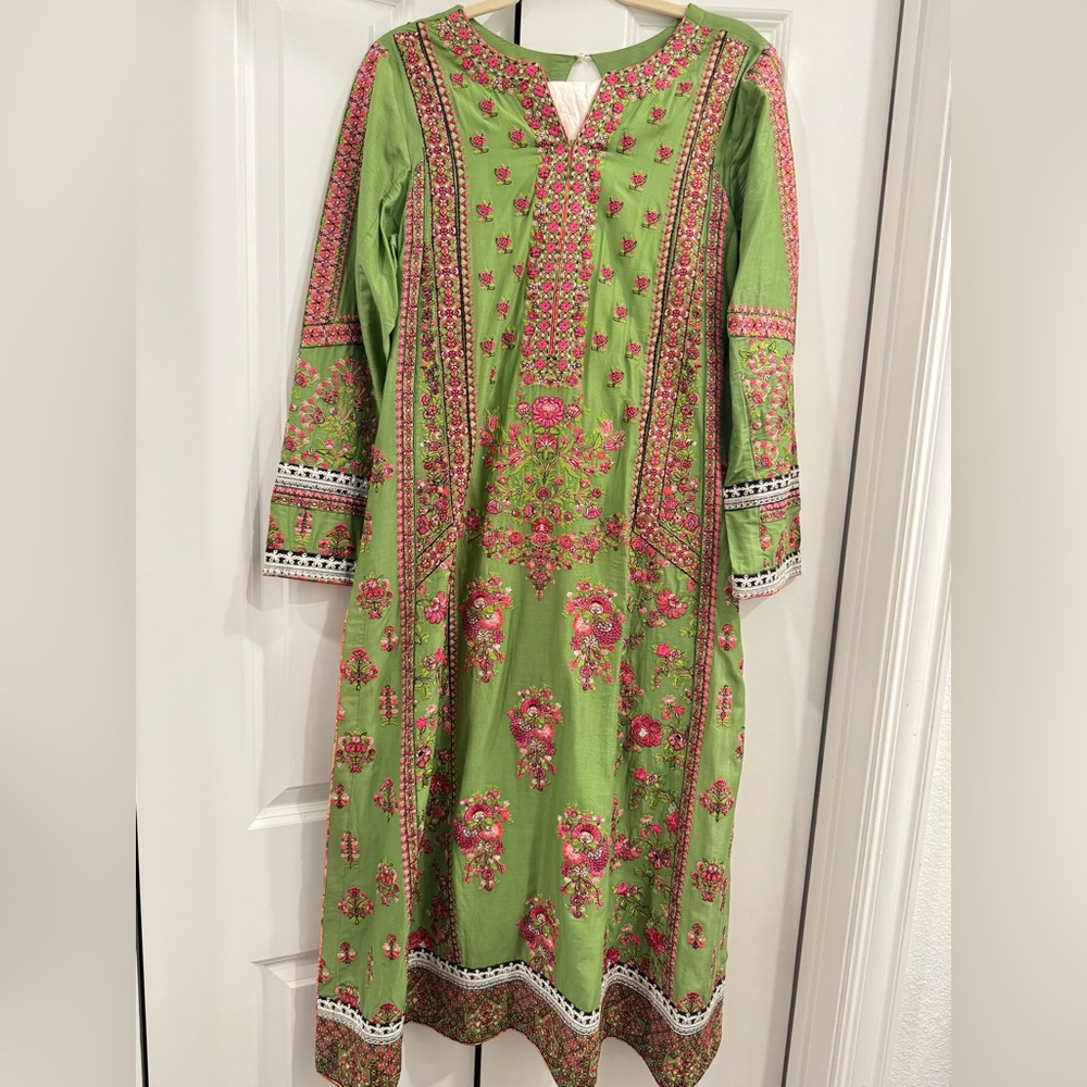 Hussain rehar pakistani designer dress with dupatta